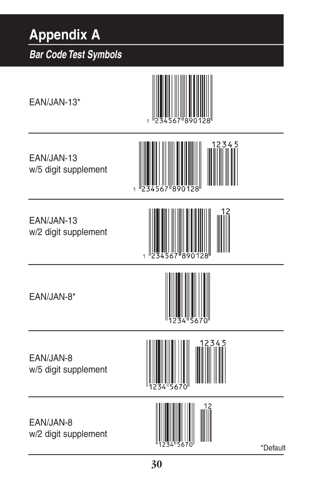 Wasp Bar Code WLR8900 manual EAN/JAN-13 