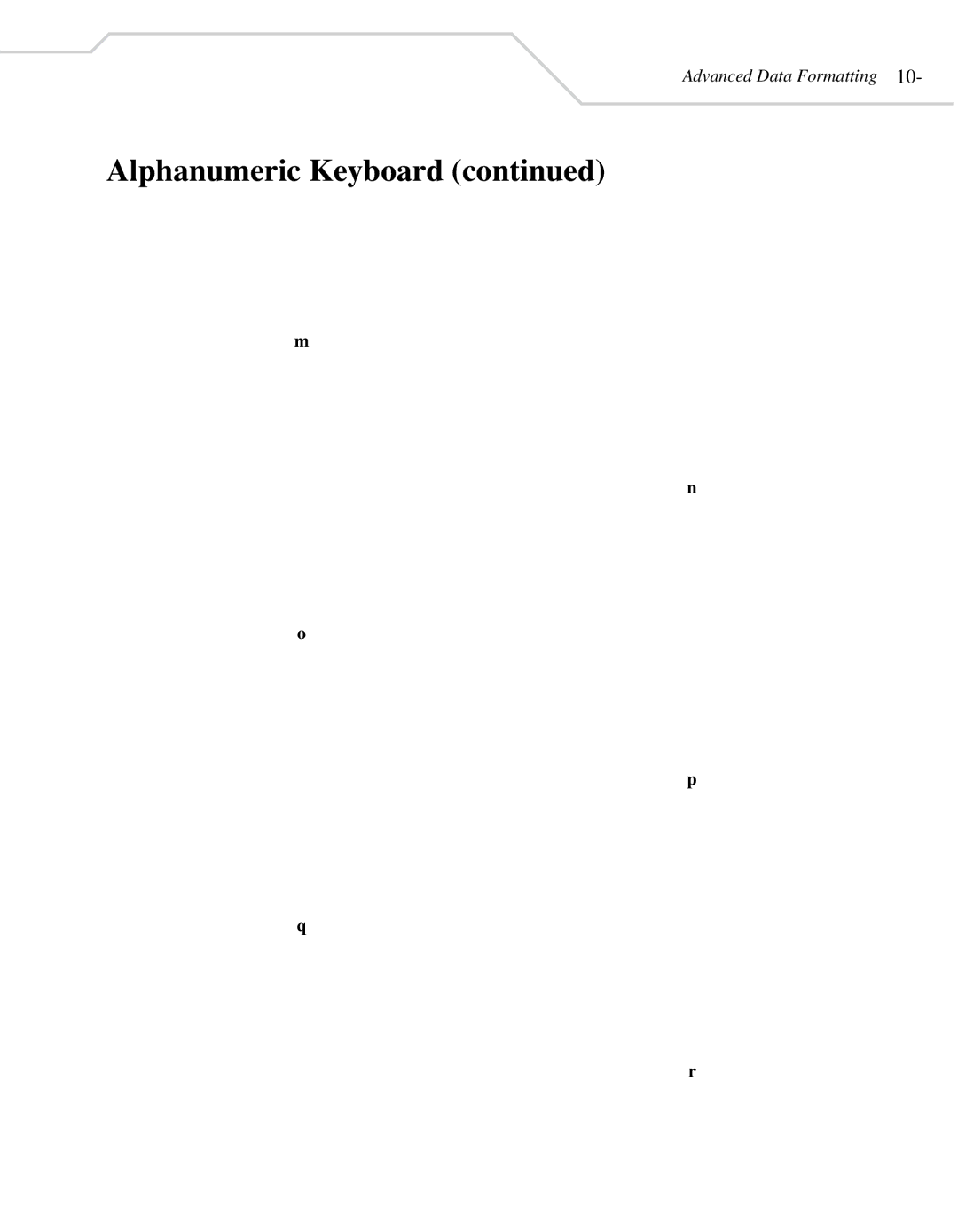 Wasp Bar Code WLS 8400 FZ, WLS 8400 ER manual Alphanumeric Keyboard 