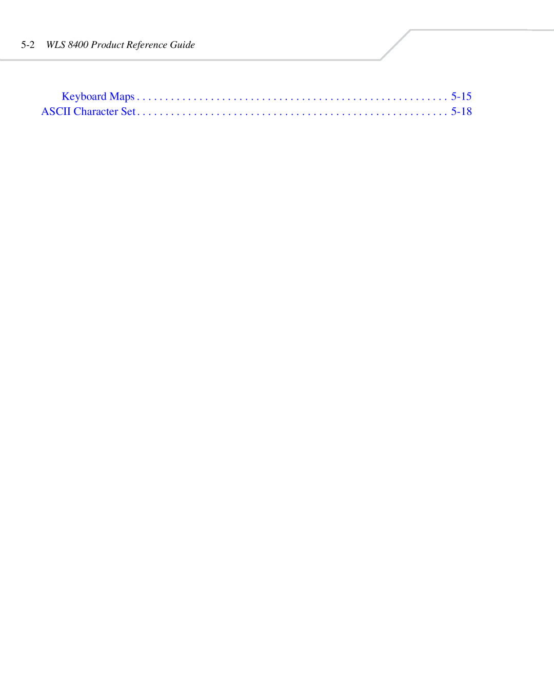 Wasp Bar Code WLS 8400 ER, WLS 8400 FZ manual Keyboard Maps -15 Ascii Character Set 