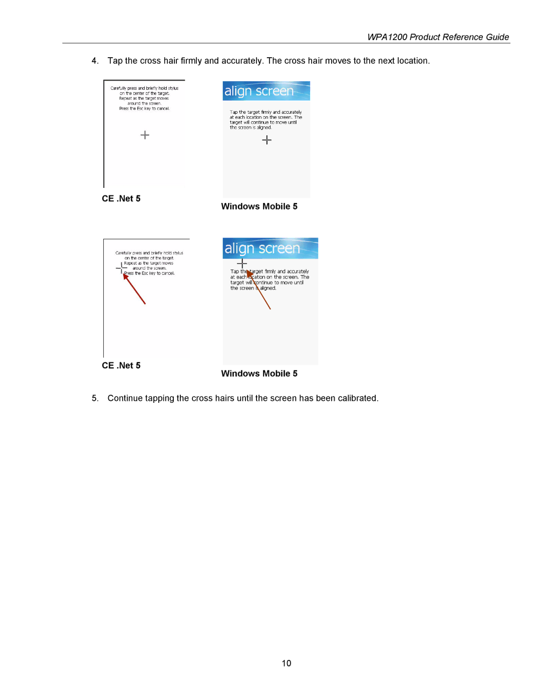 Wasp Bar Code WPA1200 manual CE .Net Windows Mobile 