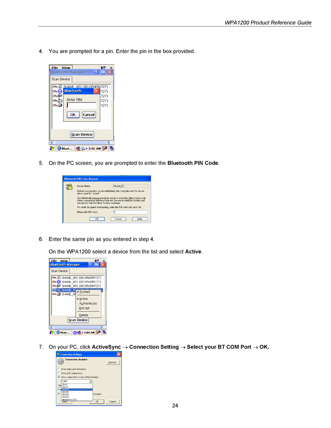 Wasp Bar Code manual WPA1200 Product Reference Guide 