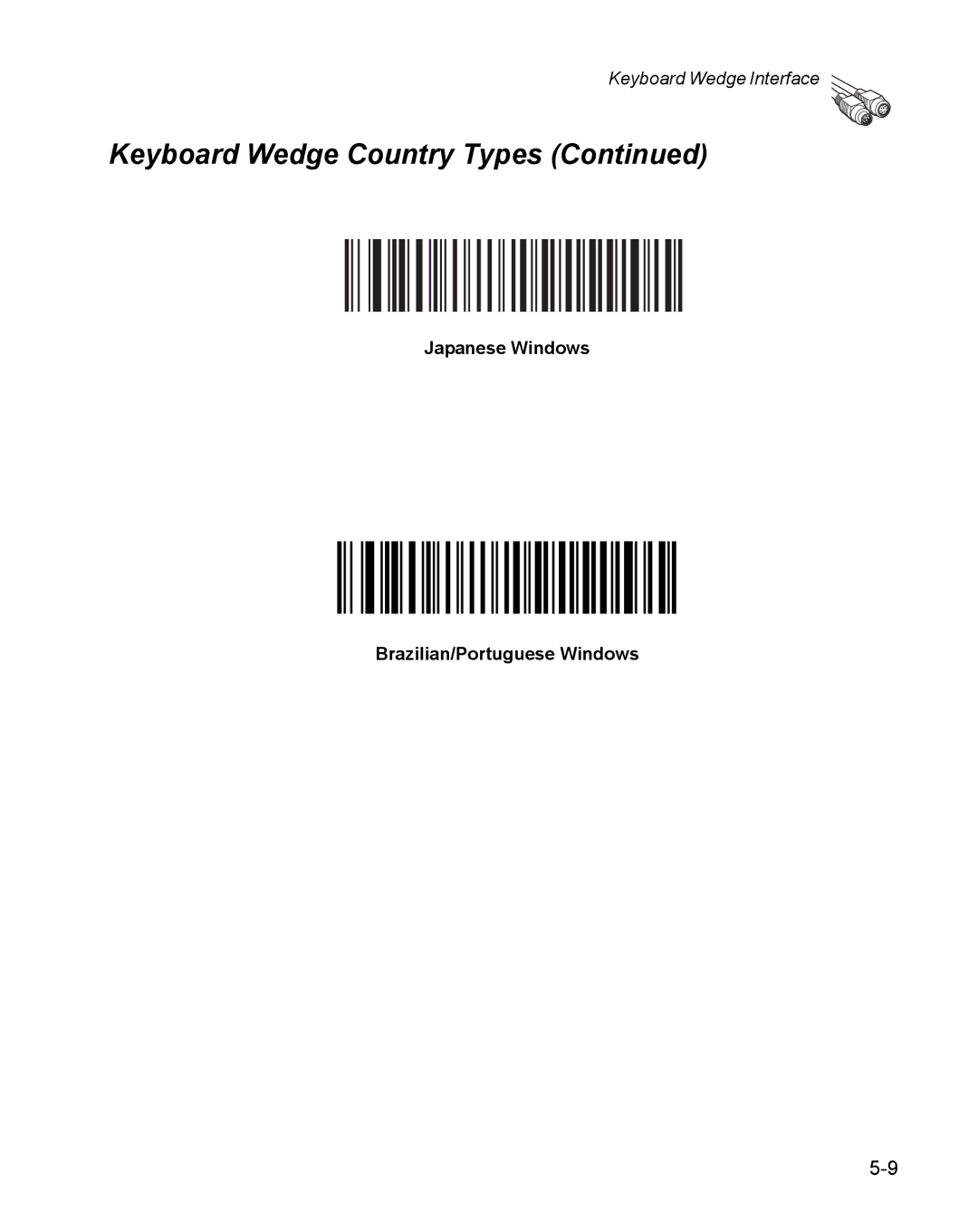 Wasp Bar Code WPS100 manual Japanese Windows Brazilian/Portuguese Windows 