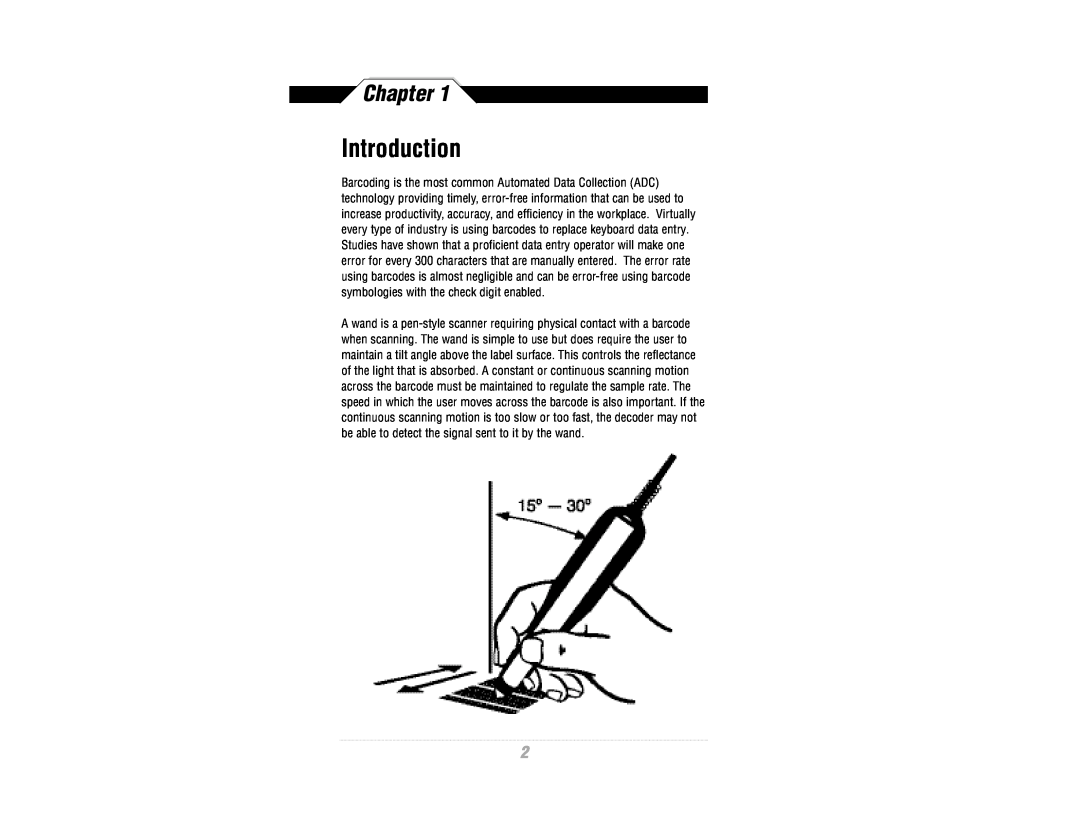 Wasp Bar Code WWR2900 manual Introduction, Chapter 