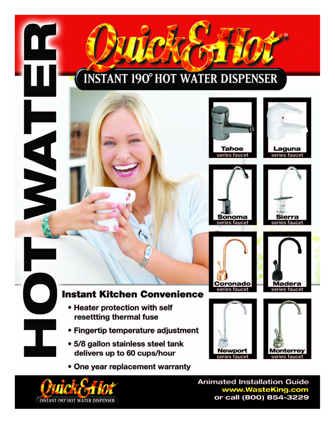Waste King Hot Water Dispenser manual 