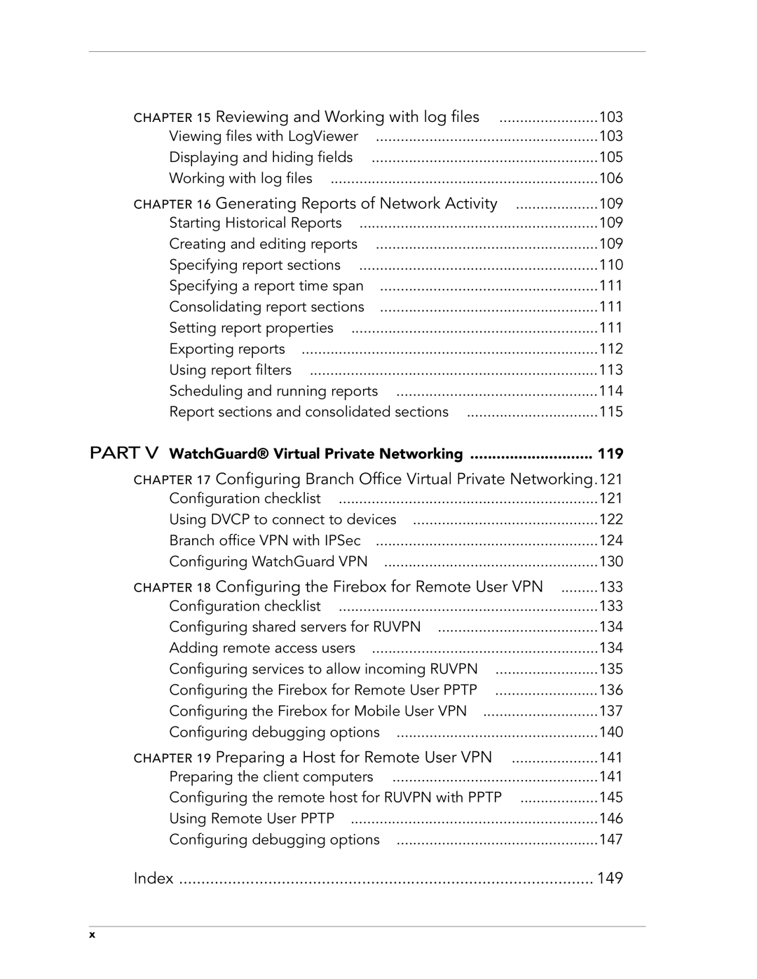 WatchGuard Technologies FireboxTM System 4.6 manual 149 