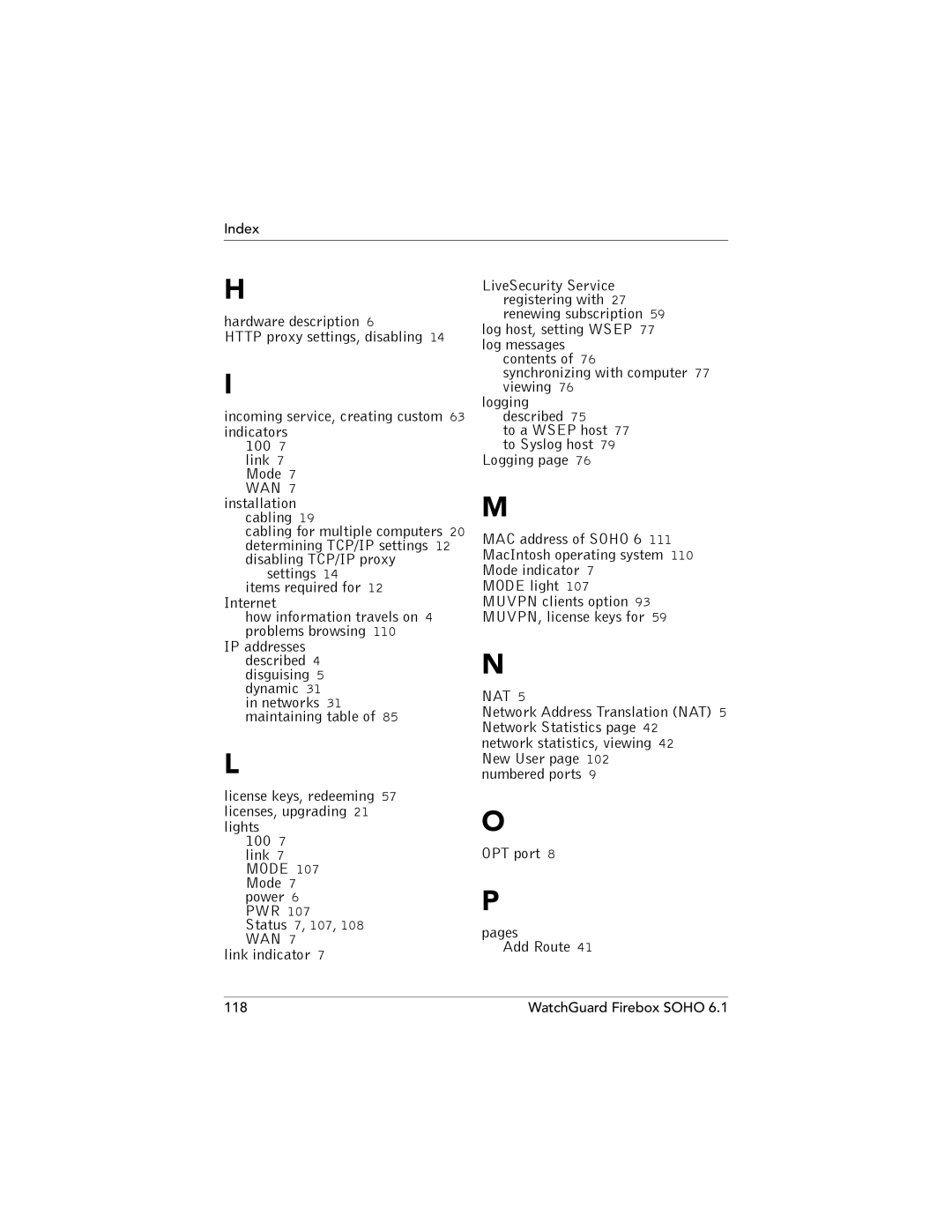 WatchGuard Technologies SOHO 6.1 manual Wan 