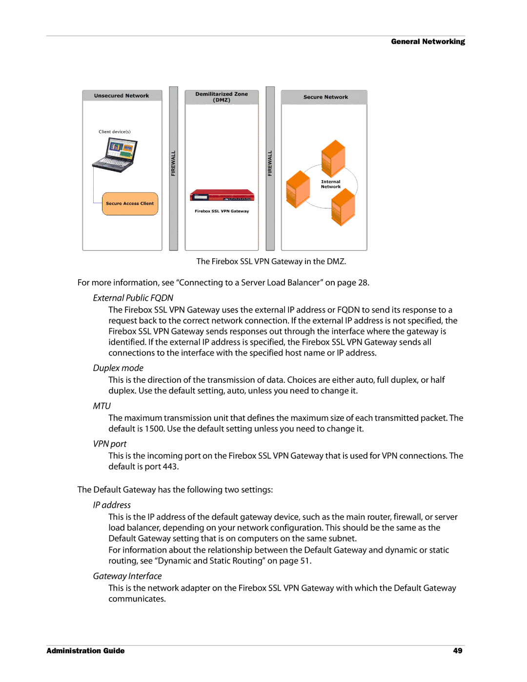 WatchGuard Technologies SSL VPN manual Mtu 