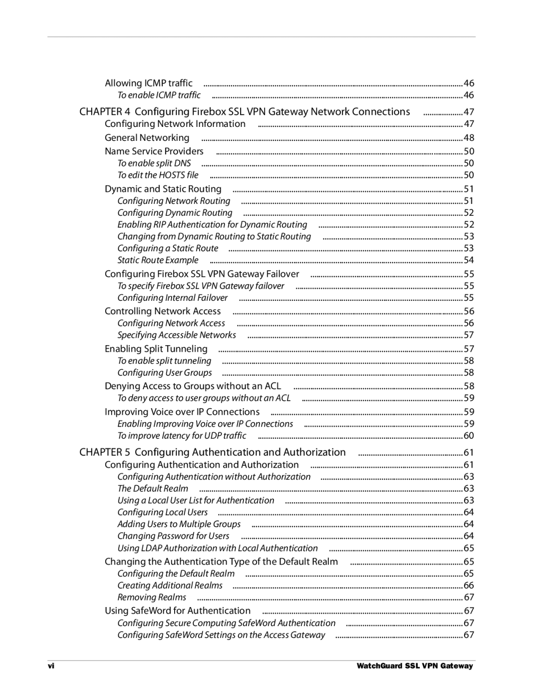 WatchGuard Technologies manual Configuring Firebox SSL VPN Gateway Network Connections 