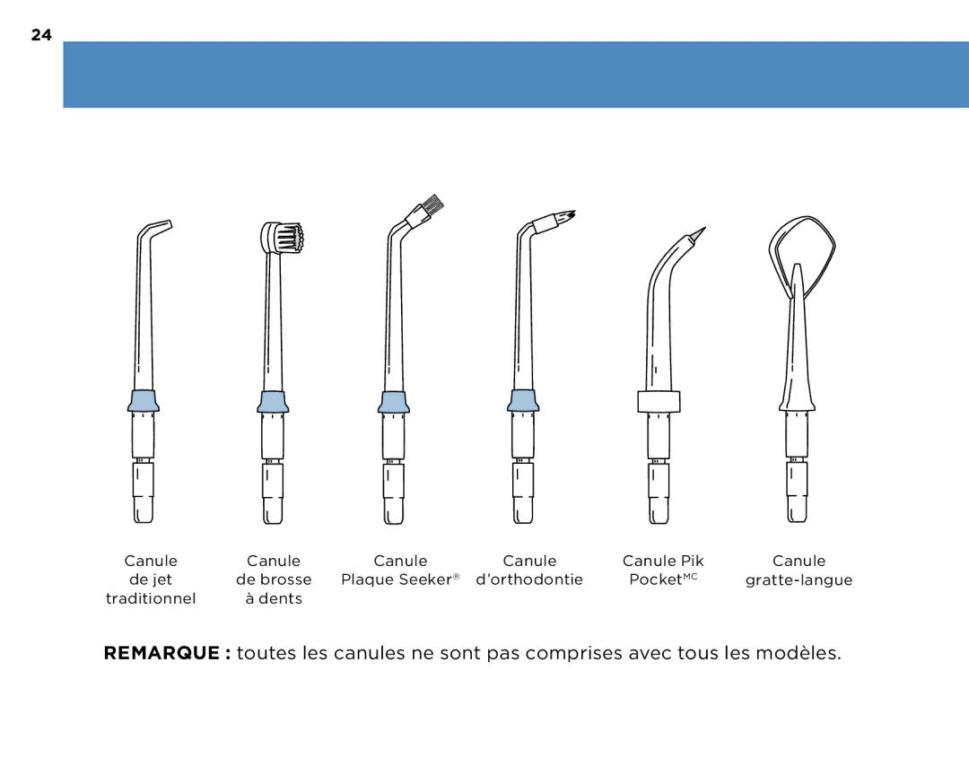 Waterpik Technologies WP-270, WP-260, WP-250, WP-300 manual 