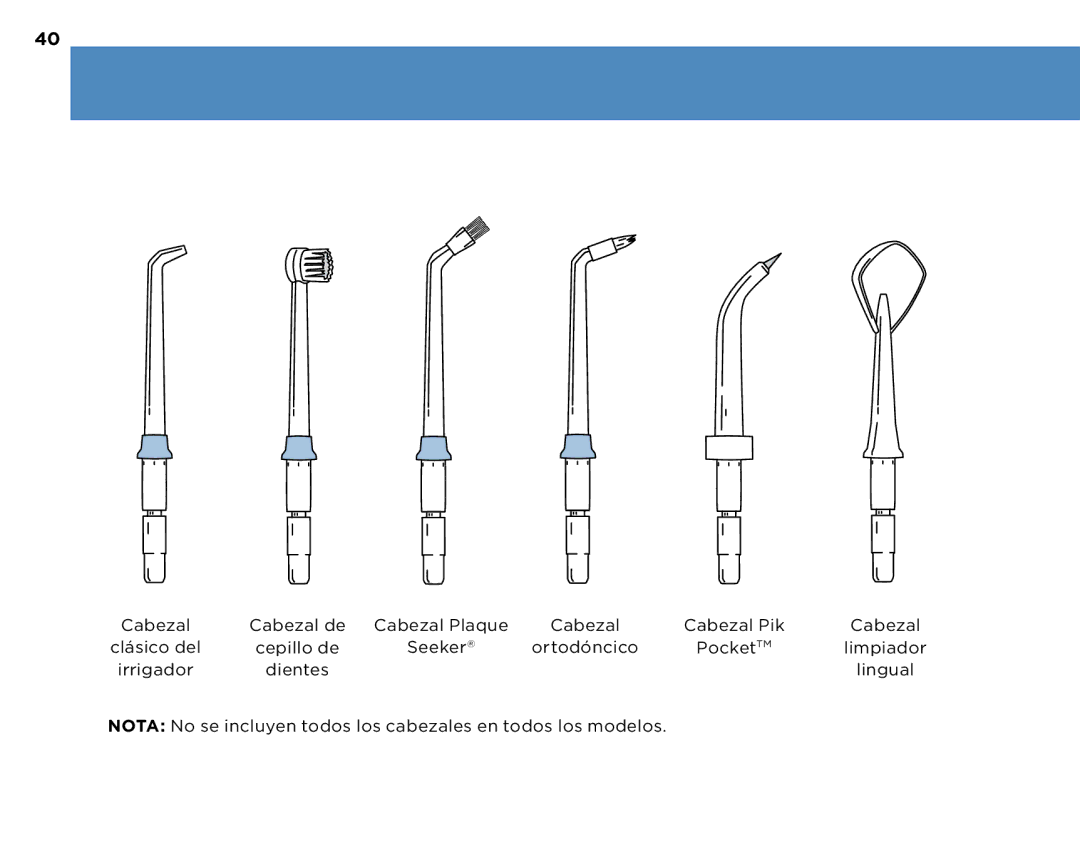 Waterpik Technologies WP-270, WP-260, WP-250, WP-300 manual 