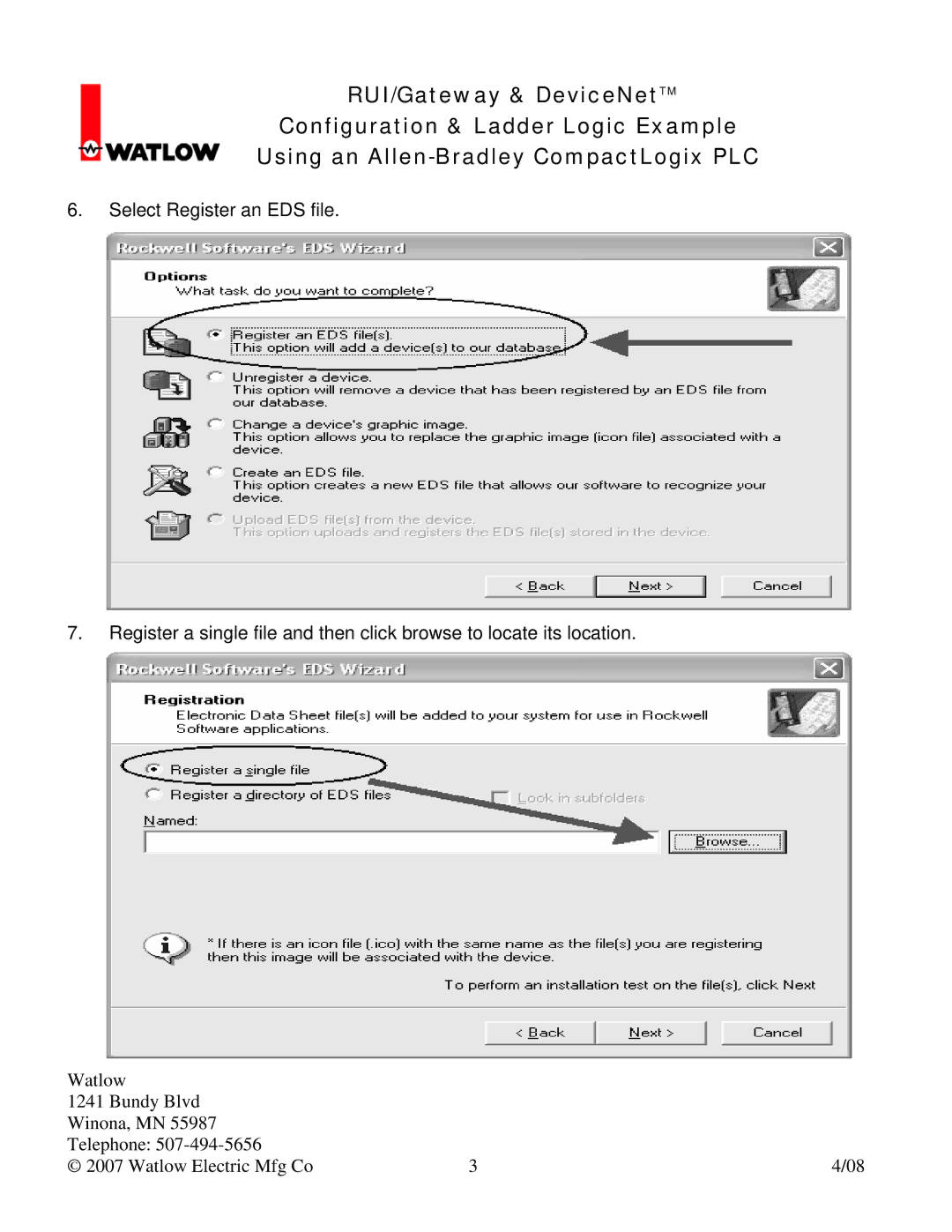 Watlow Electric Gateway & DeviceNet manual 