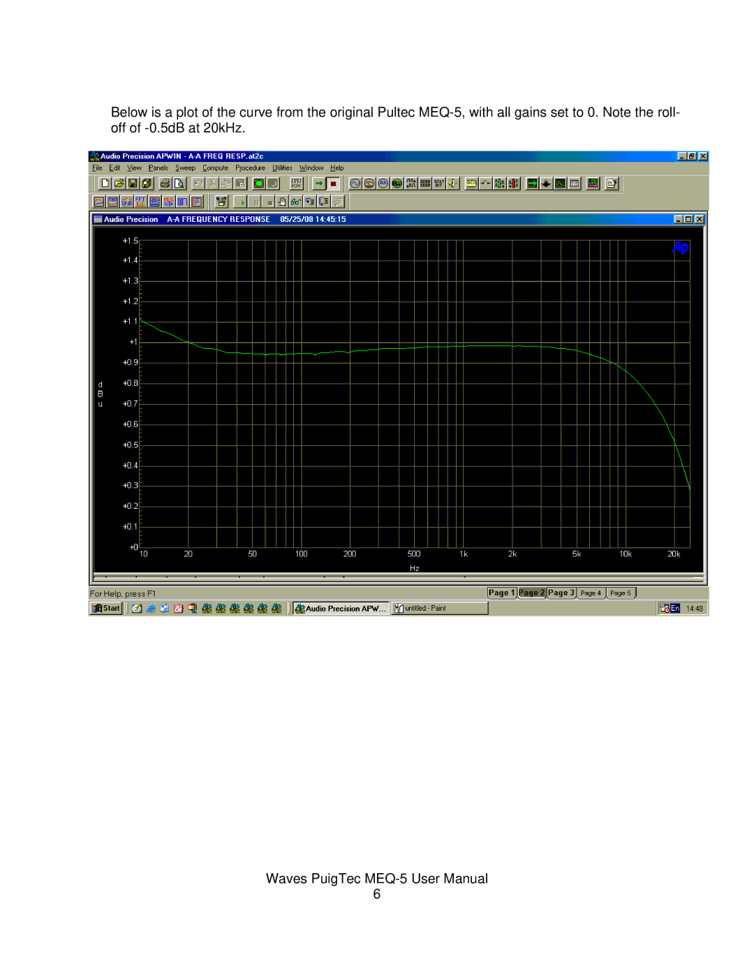 Waves MEQ-5 user manual 