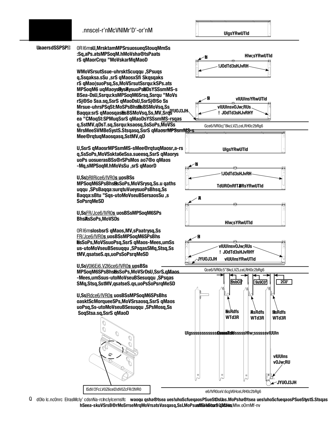 Wayne-Dalton 341458 installation instructions Door Section Identification 