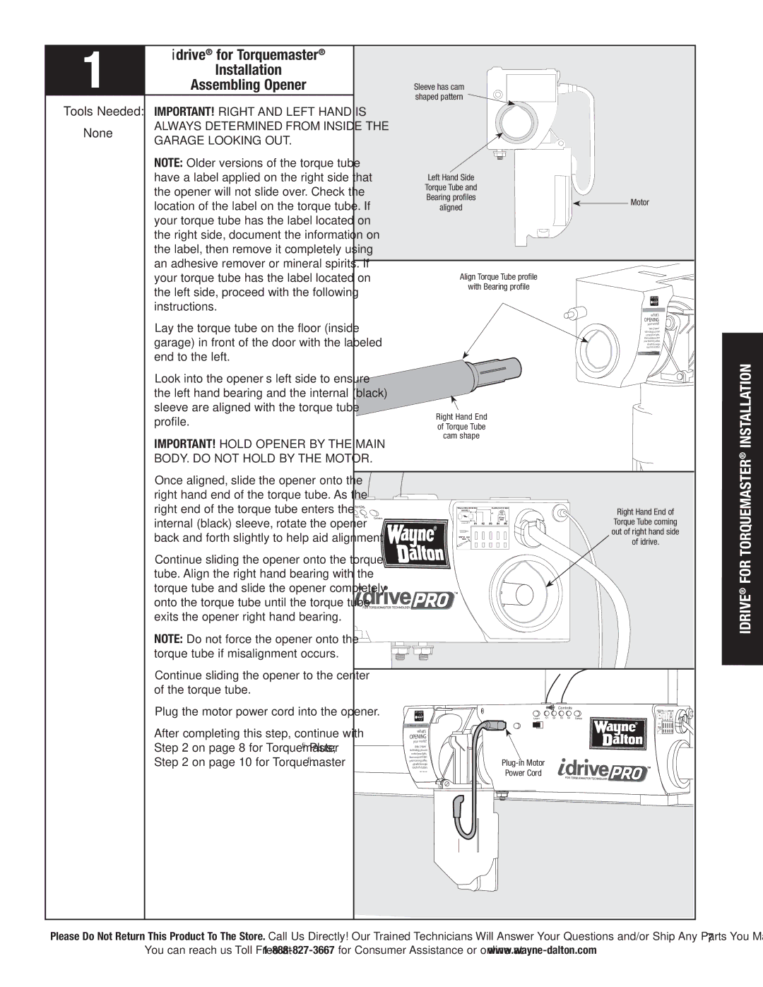 Wayne-Dalton 3790-Z installation instructions Installation, Assembling Opener 