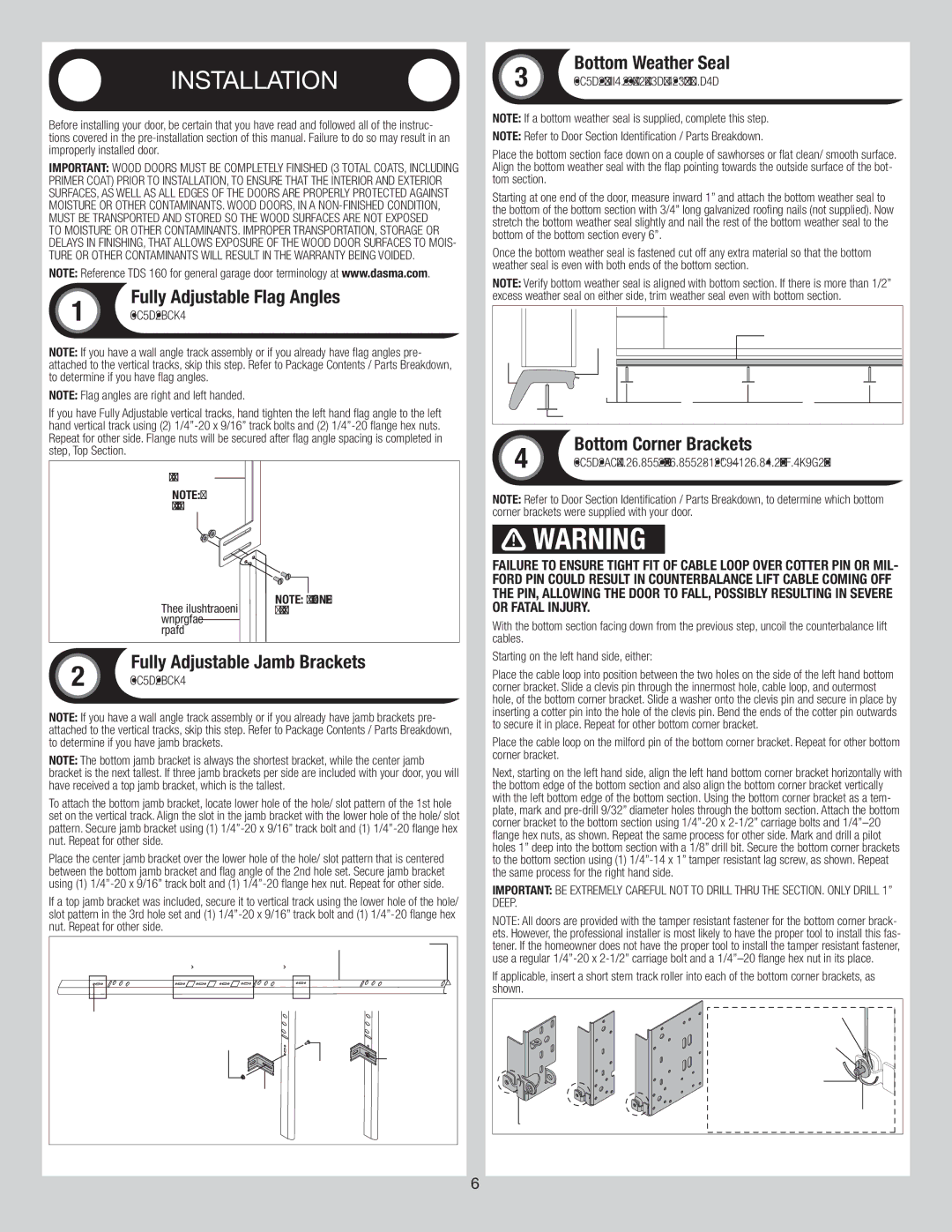 Wayne-Dalton 44 installation instructions 