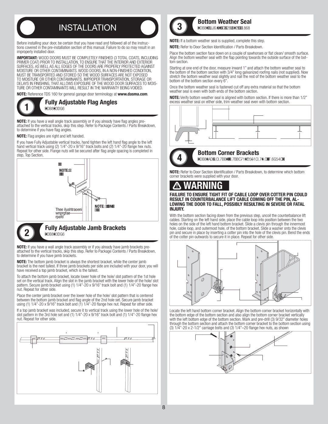 Wayne-Dalton 44 installation instructions 