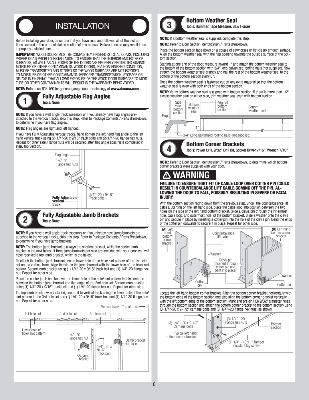 Wayne-Dalton 44 installation instructions 