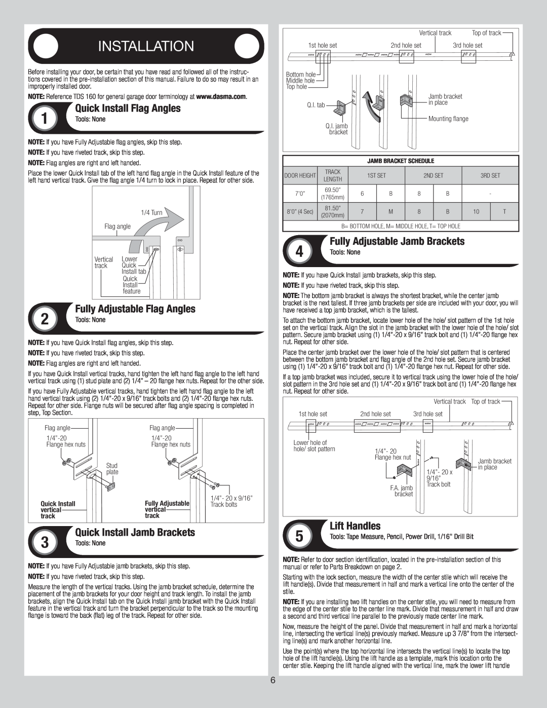 Wayne-Dalton 6100 installation instructions 