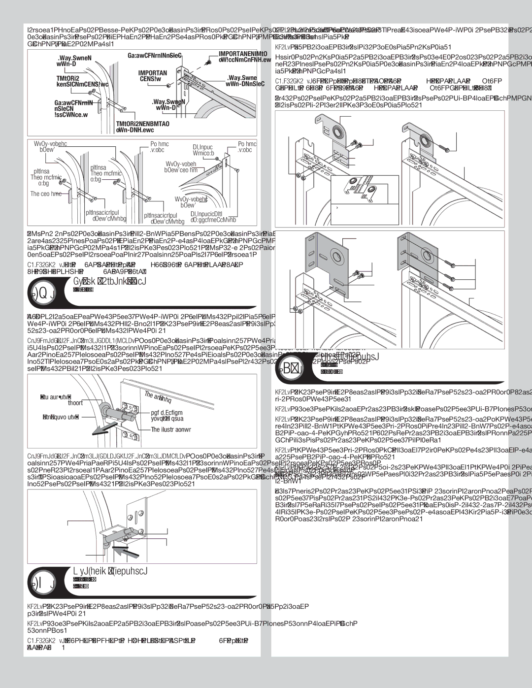 Wayne-Dalton 6600 installation instructions End Bearing Brackets, Center Bracket 