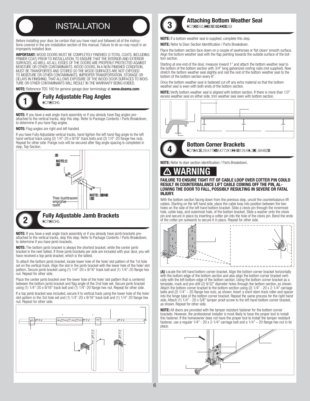 Wayne-Dalton 7100 Series installation instructions 