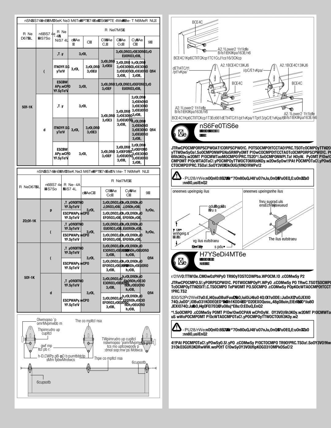 Wayne-Dalton 8300/8500 installation instructions Step Plate, Lift Handle 