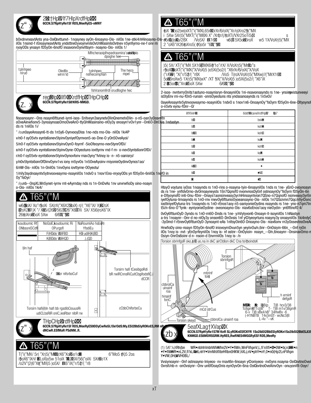 Wayne-Dalton 8300/8500 installation instructions Rear Back Hangs, Clamps, Tags 