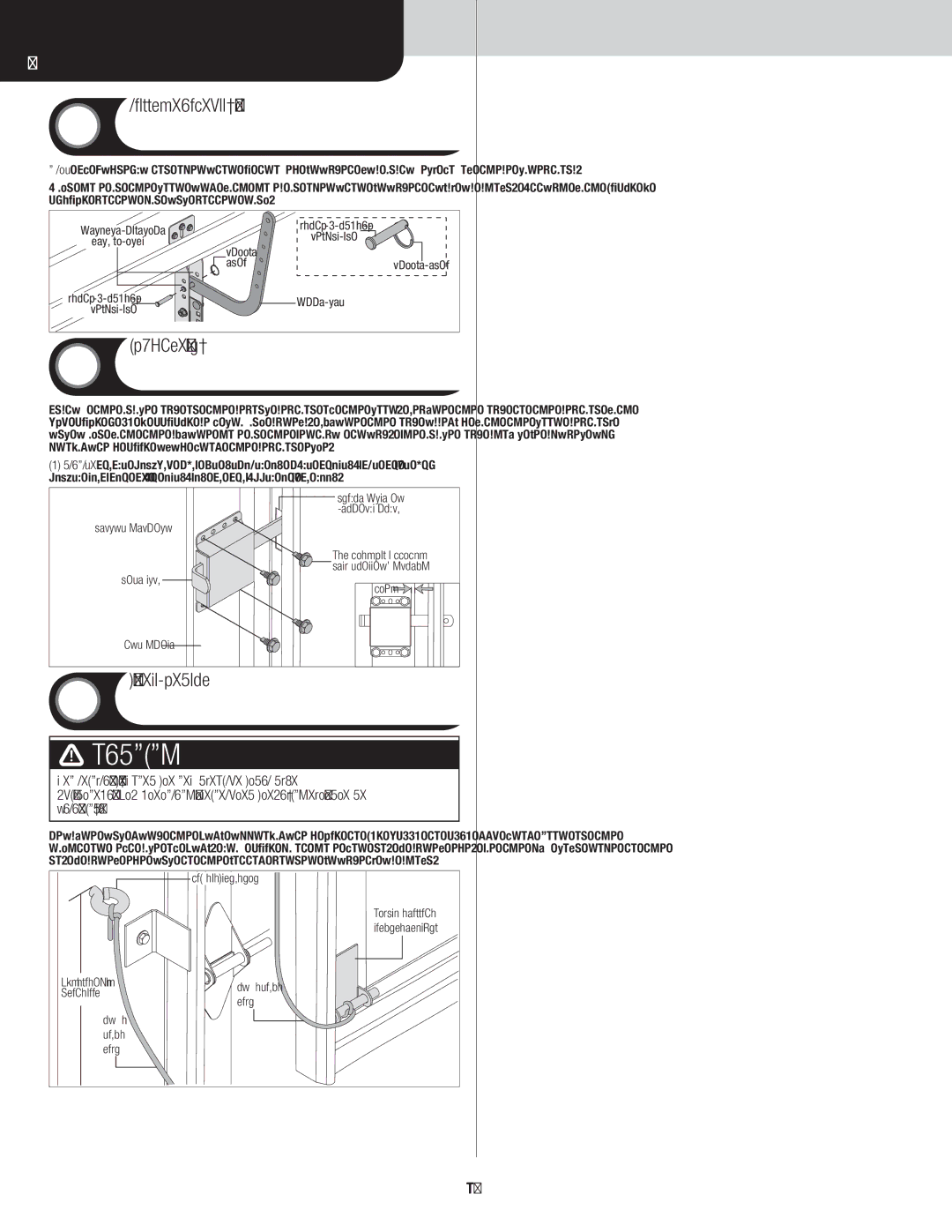 Wayne-Dalton 8300/8500 installation instructions Trolley Arm Hookup, Inside Lock, Pull Down Rope 