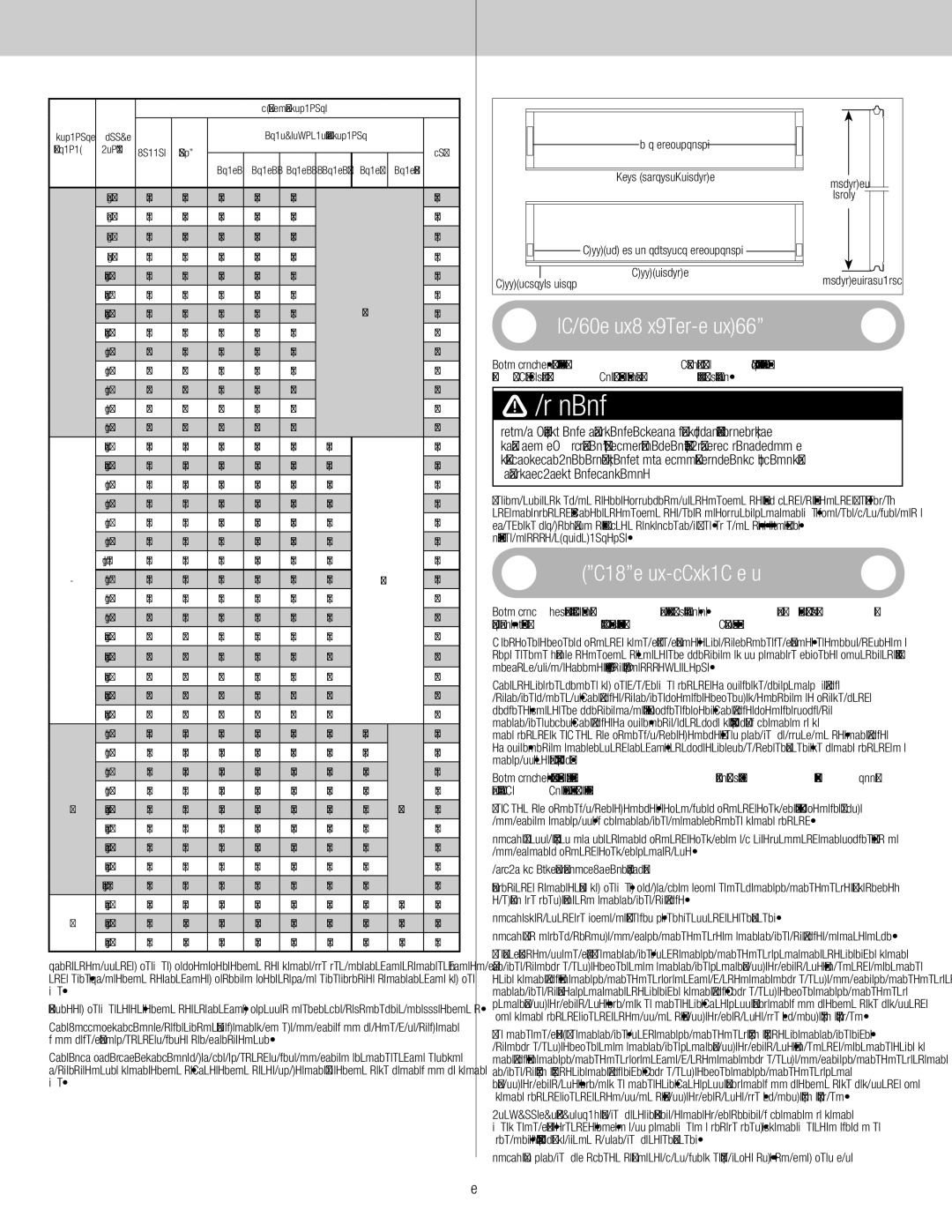 Wayne-Dalton 8300/8500 Bottom section, Bottom weather seal, Type Of Sections, Intermediates Section, Lock Top Int 