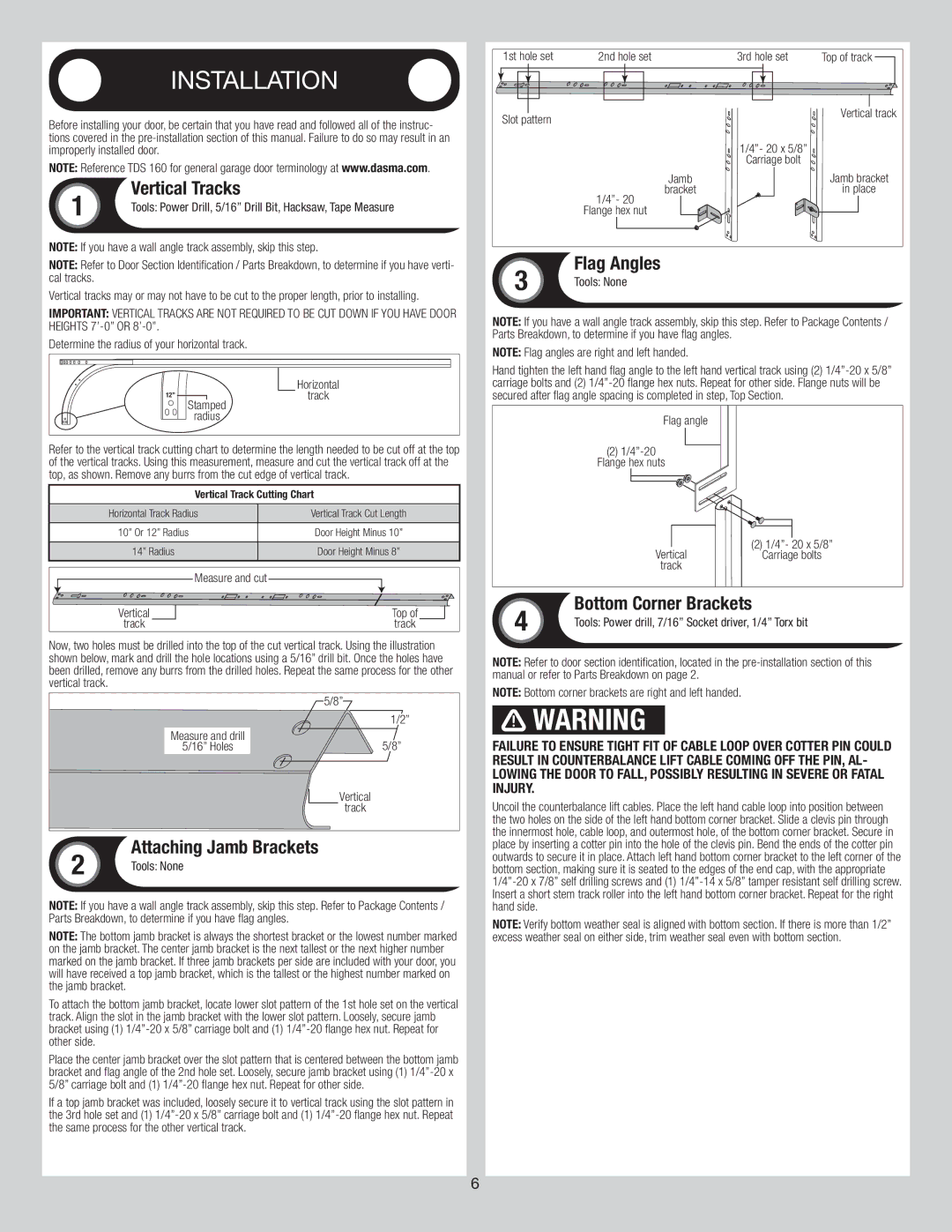 Wayne-Dalton 8300/8500 installation instructions 