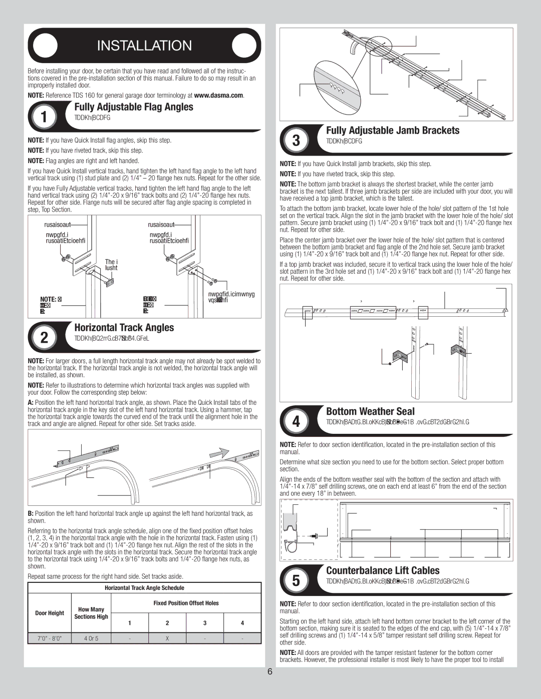 Wayne-Dalton 8700 installation instructions 