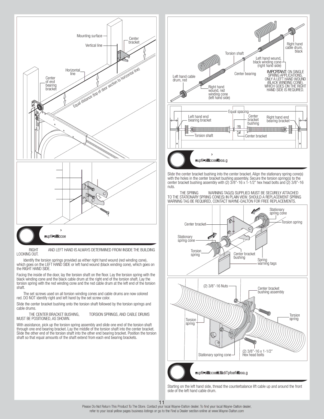 Wayne-Dalton 8700 installation instructions Tools Step Ladder, 1/2 Wrench 