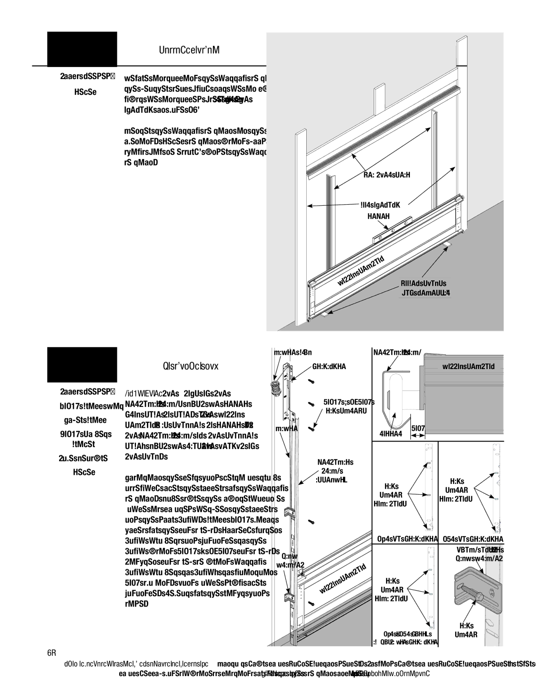 Wayne-Dalton 9400, AND 9600 installation instructions Bottom Section, Vertical Track, Tools Needed Level 