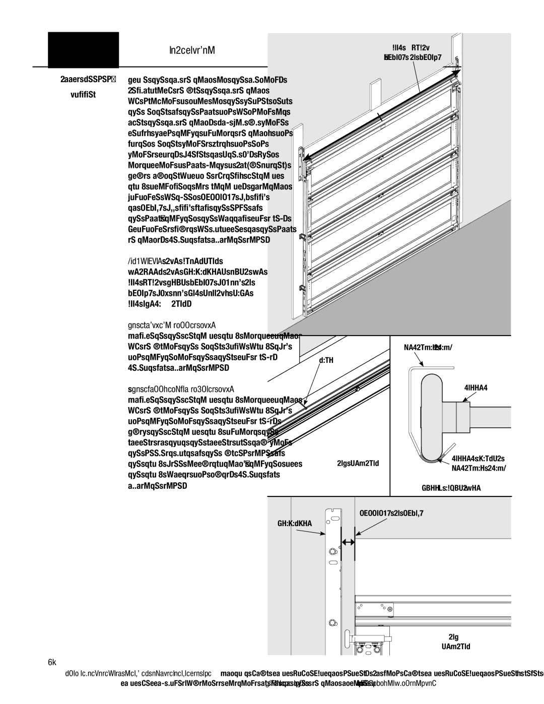 Wayne-Dalton 9400, AND 9600 installation instructions Top Section, Important the Dimension, Door Operation 