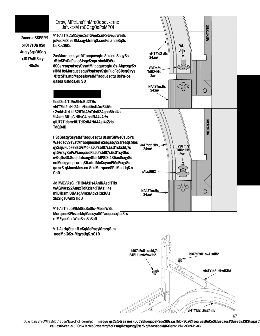 Wayne-Dalton AND 9600, 9400 Attaching Horizontal Track to, Quick Install Flagangle, Door could Fall from Overhead 