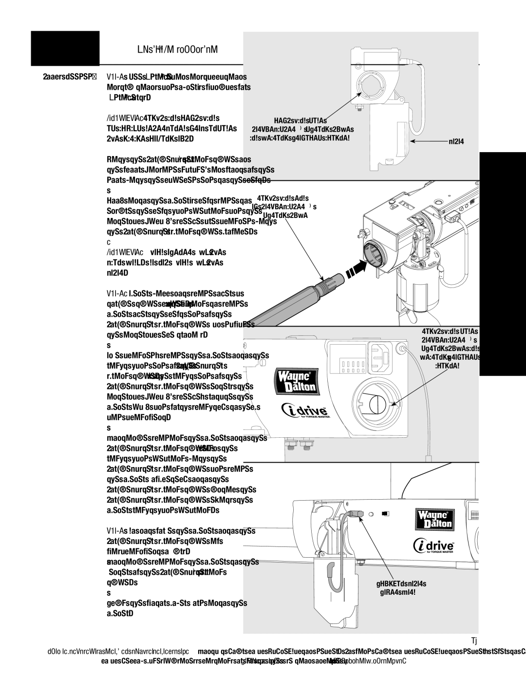 Wayne-Dalton AND 9600, 9400 installation instructions Idrive Installation 