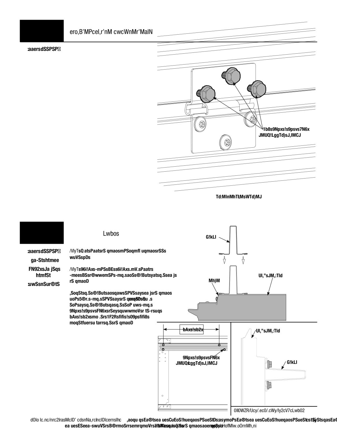 Wayne-Dalton 9700 installation instructions Bar, Self Tapping Screws 