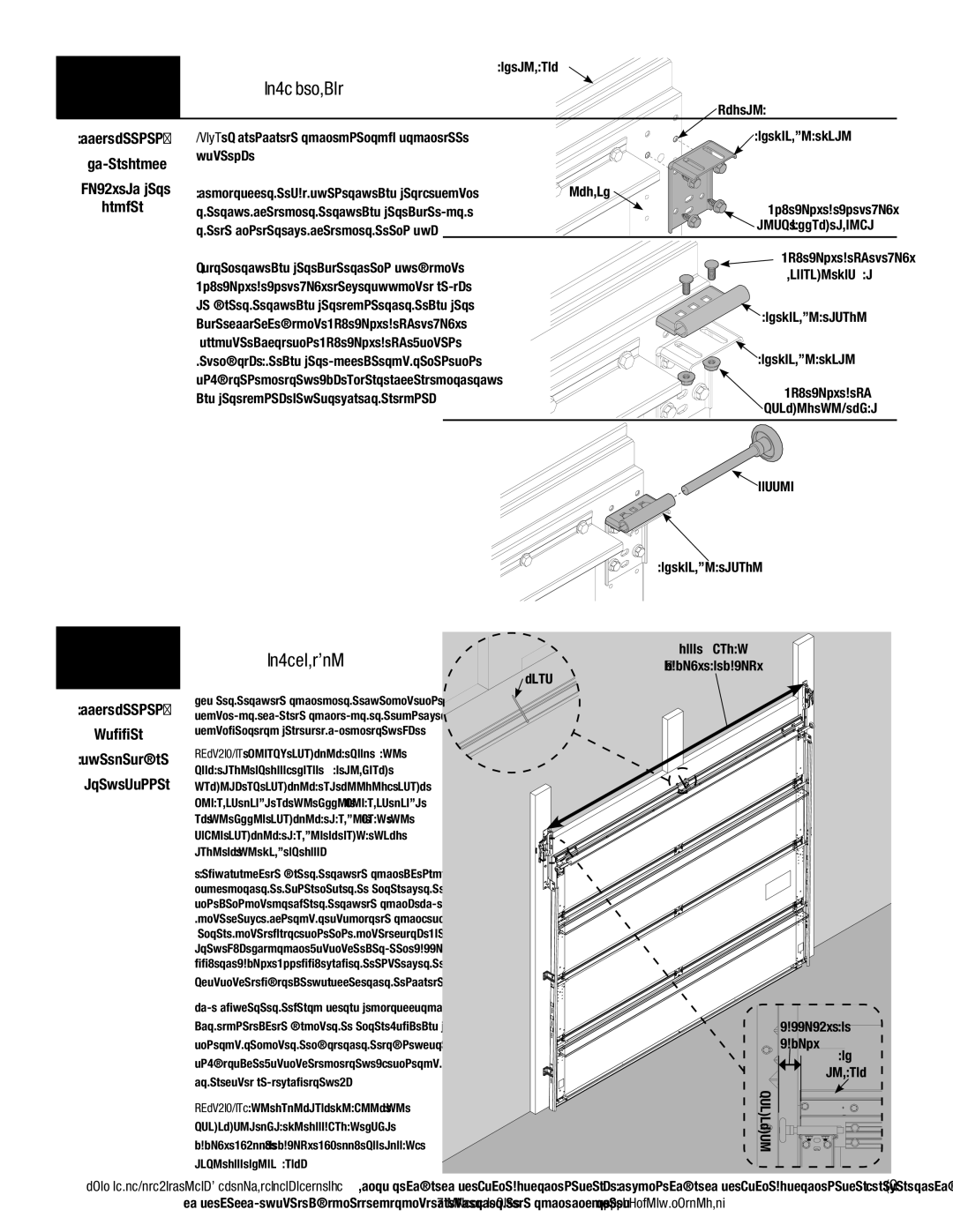 Wayne-Dalton 9700 installation instructions Top Brackets, Top Section, Roller, TOP Bracket Slide, Nail 