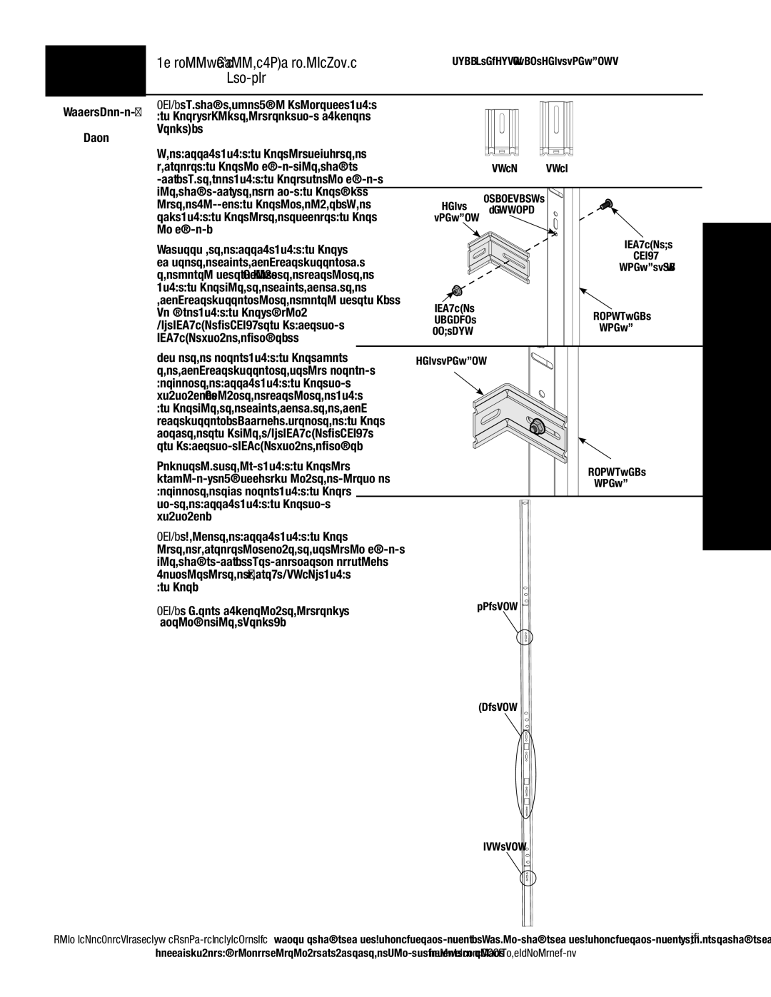 Wayne-Dalton 9800 Series installation instructions Brackets 