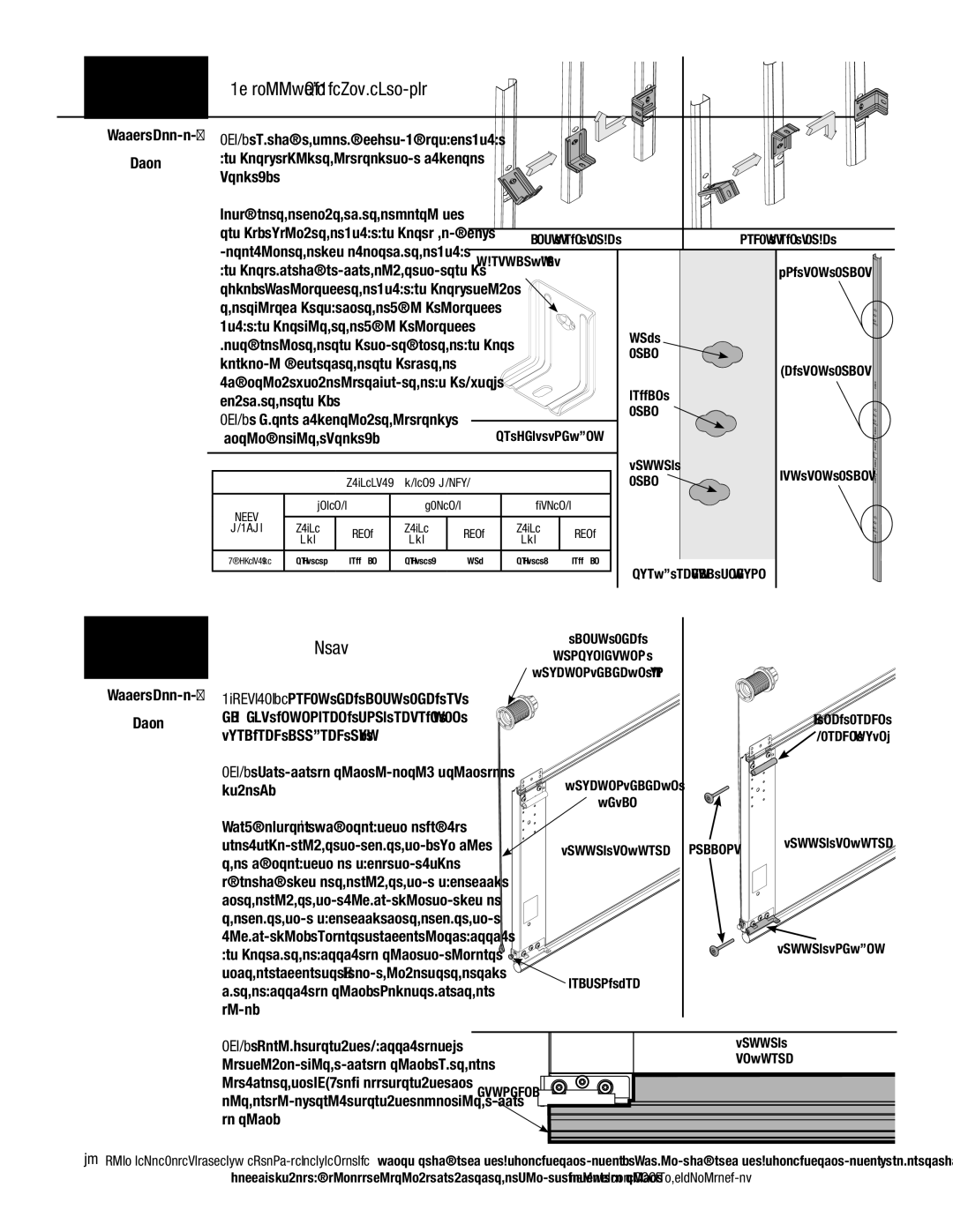 Wayne-Dalton 9800 Series installation instructions Installing Q.I. Jamb Brackets 