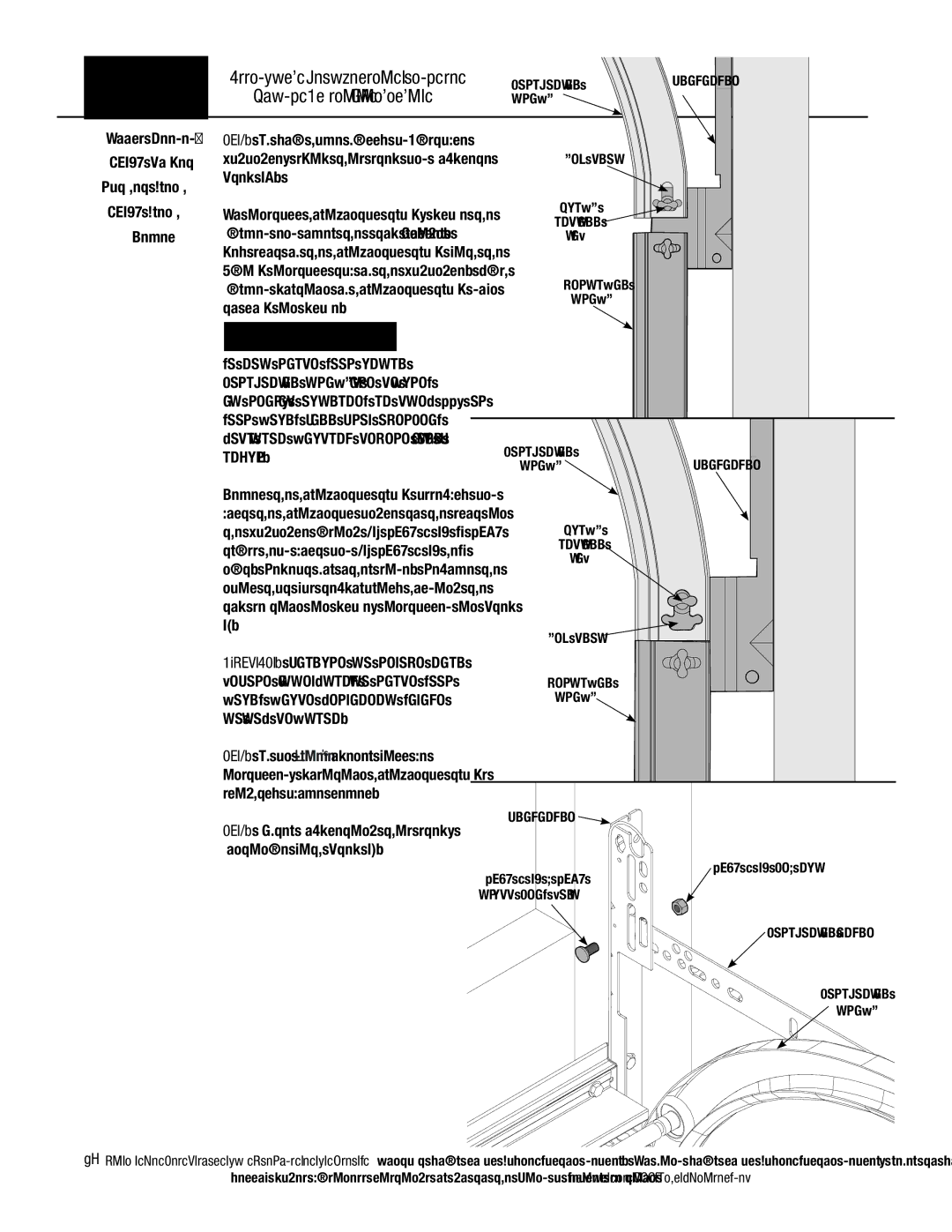 Wayne-Dalton 9800 Series installation instructions Attaching Horizontal Track to, Do not Raise Door Until, Injury 