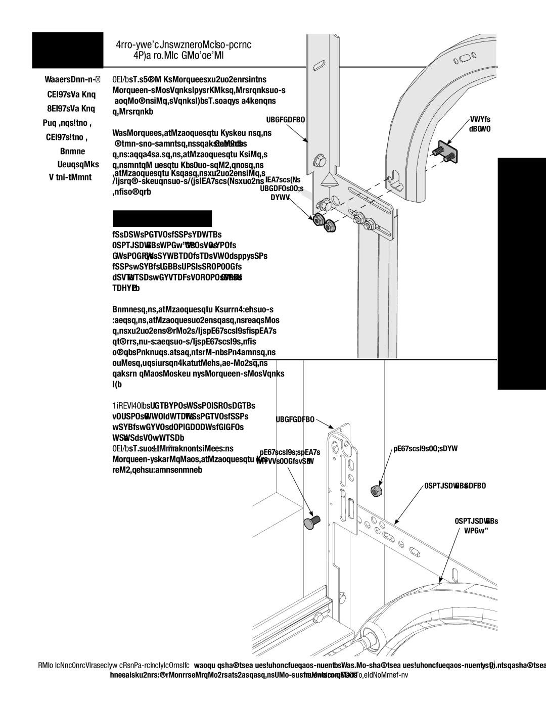 Wayne-Dalton 9800 Series installation instructions This step, Hex nuts 