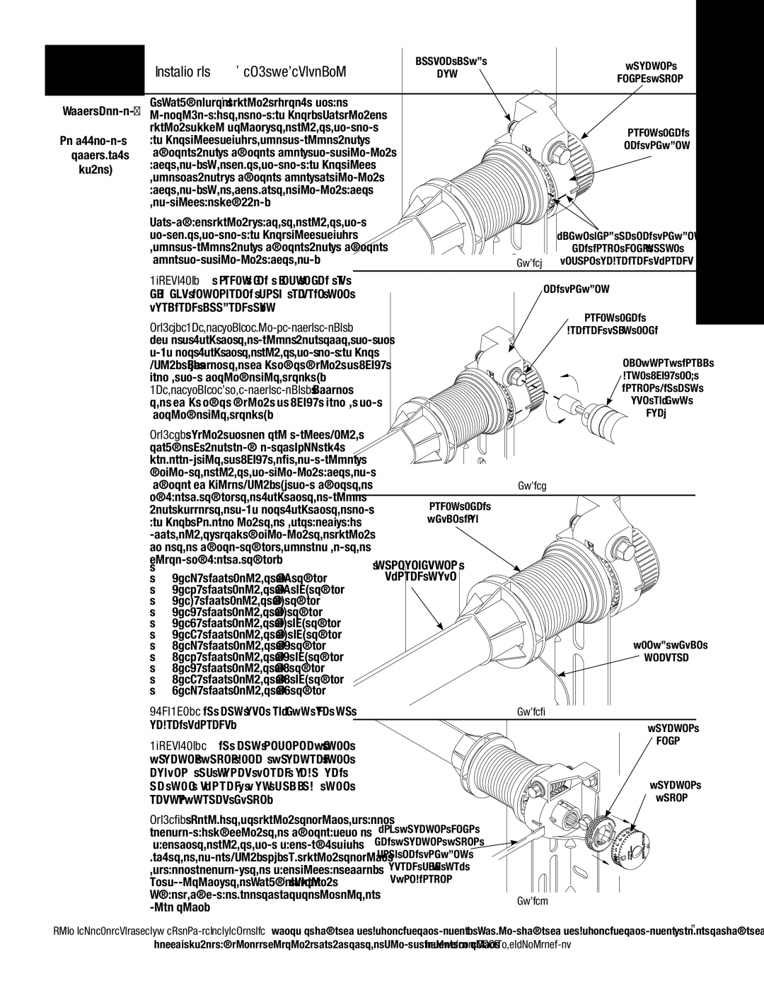 Wayne-Dalton 9800 Series installation instructions Unwind Springs 