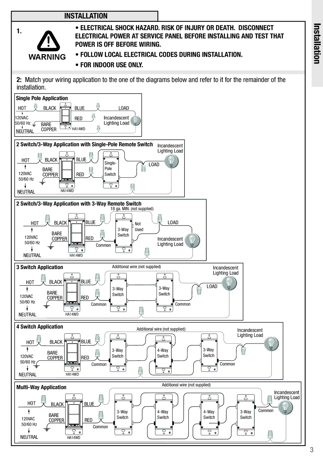 Wayne-Dalton HA14WD user manual Installation 