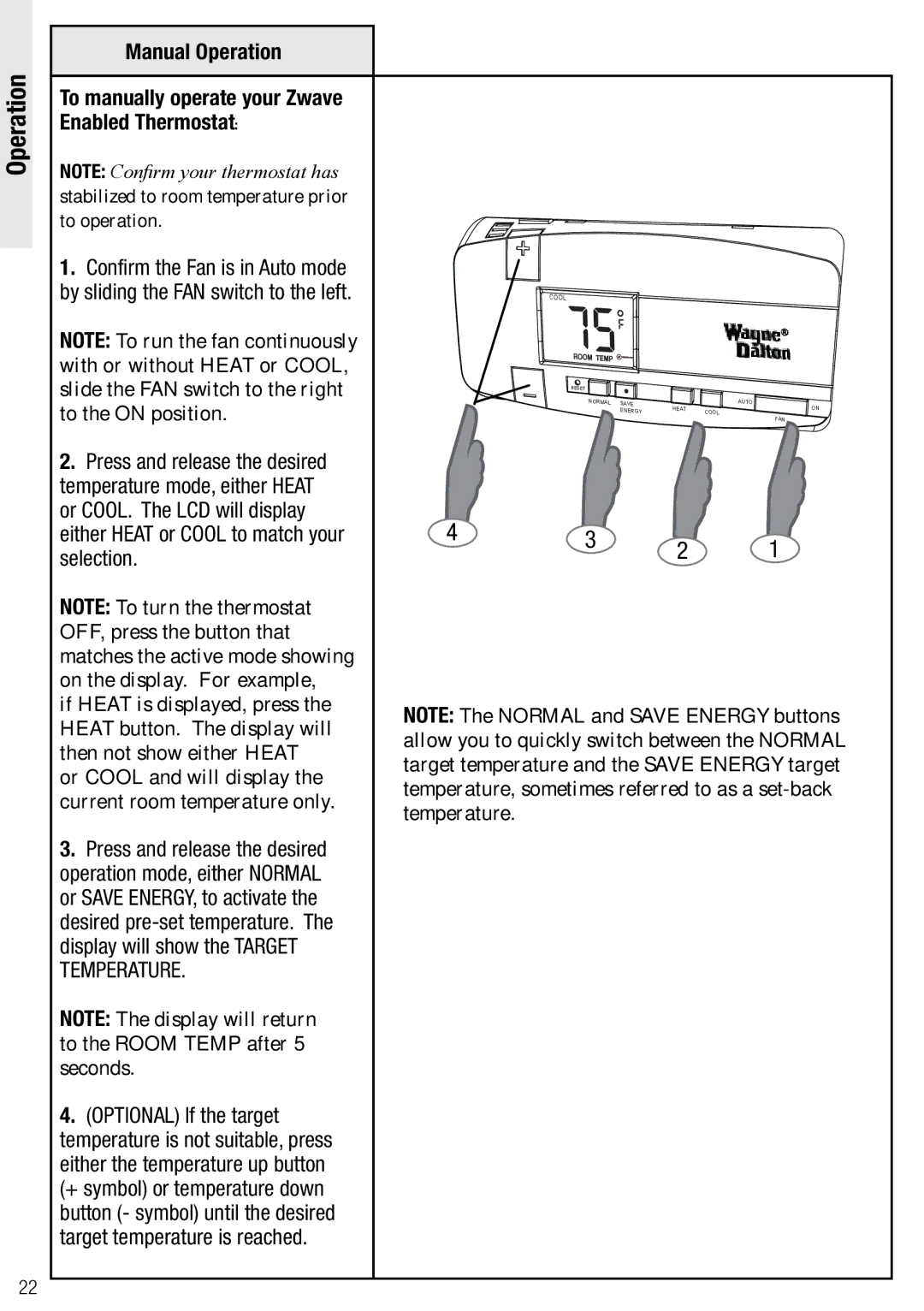 Wayne-Dalton WDTC-20 user manual   