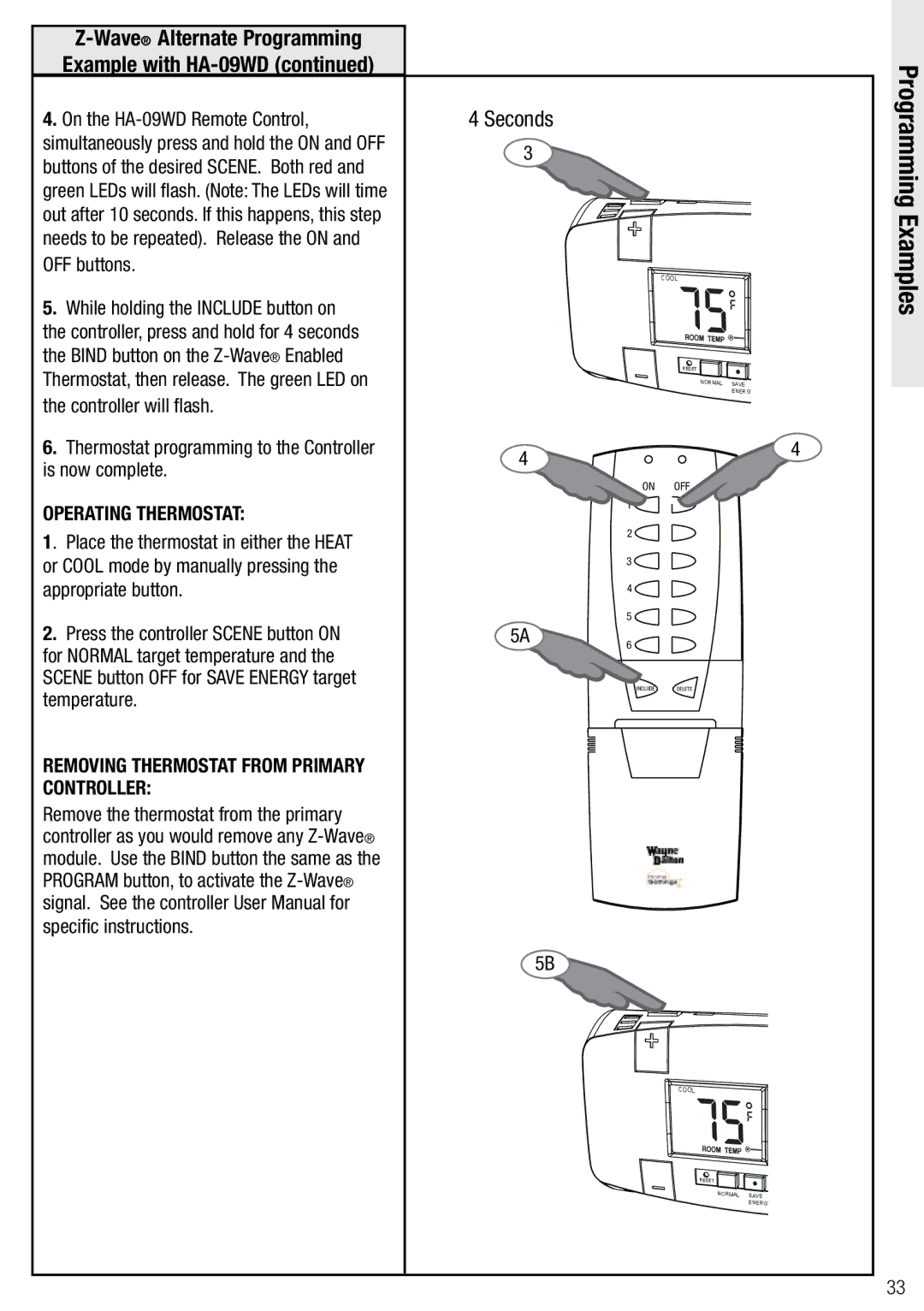 Wayne-Dalton WDTC-20 user manual WaveAlternate Programming, Controller 