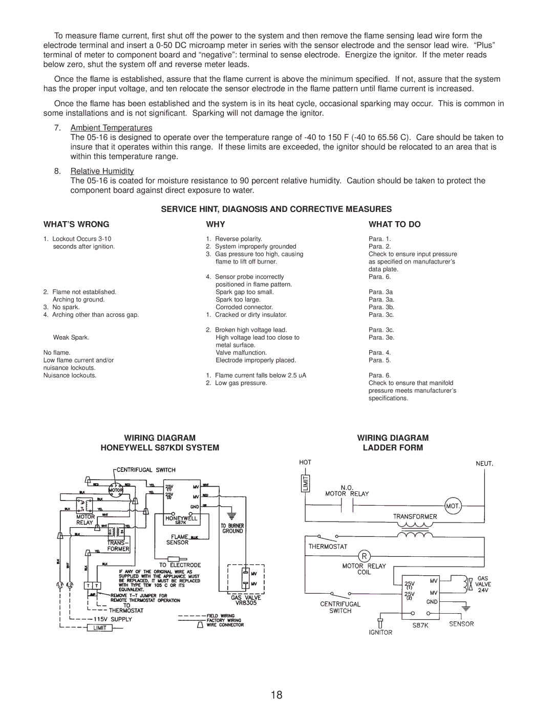 Wayne P250AF-DI, P250AF-EP, P265-EP, P265F Service HINT, Diagnosis and Corrective Measures, WHAT’S Wrong WHY What to do 