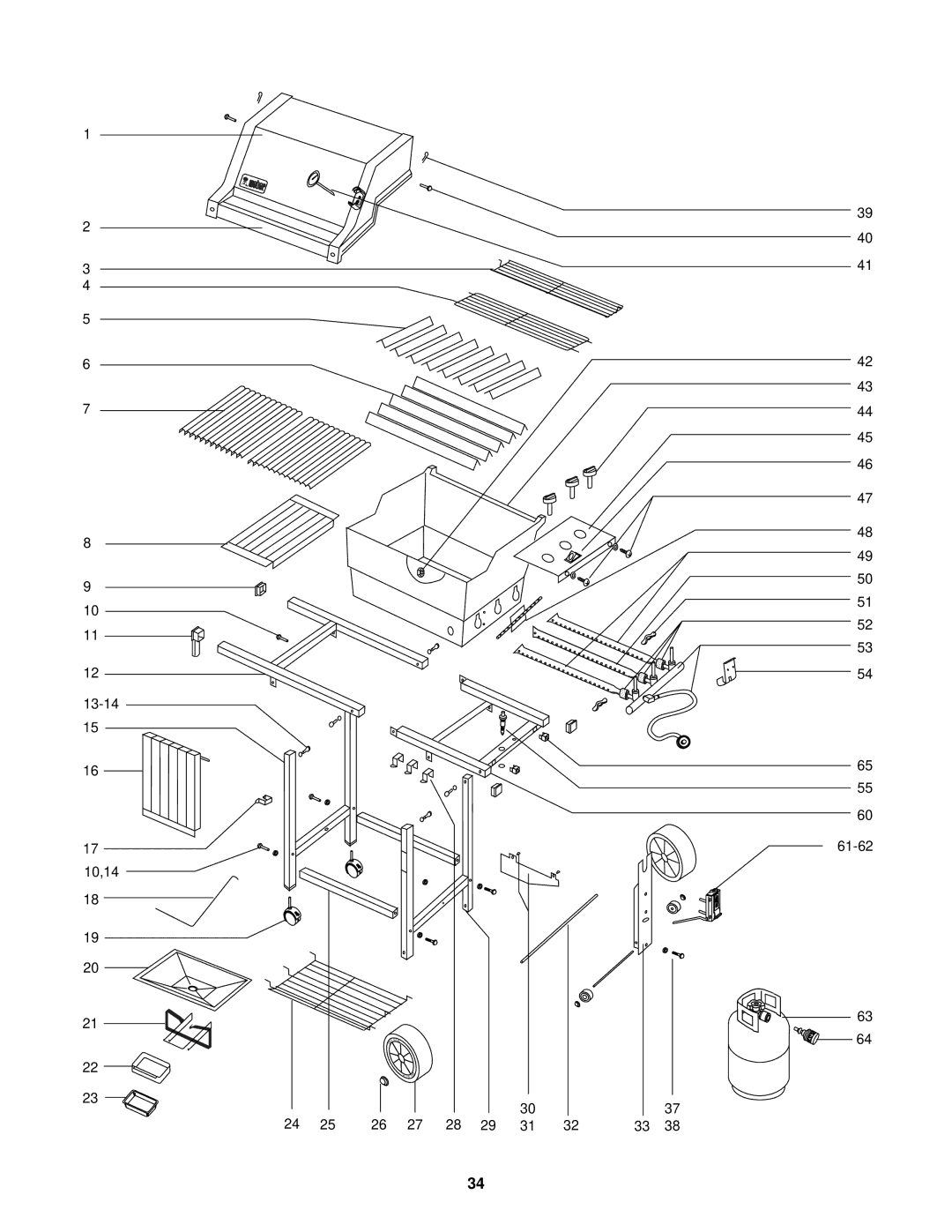 Weber 1000 SERIES, LP Gas Barbecue owner manual 13-14 10,14 