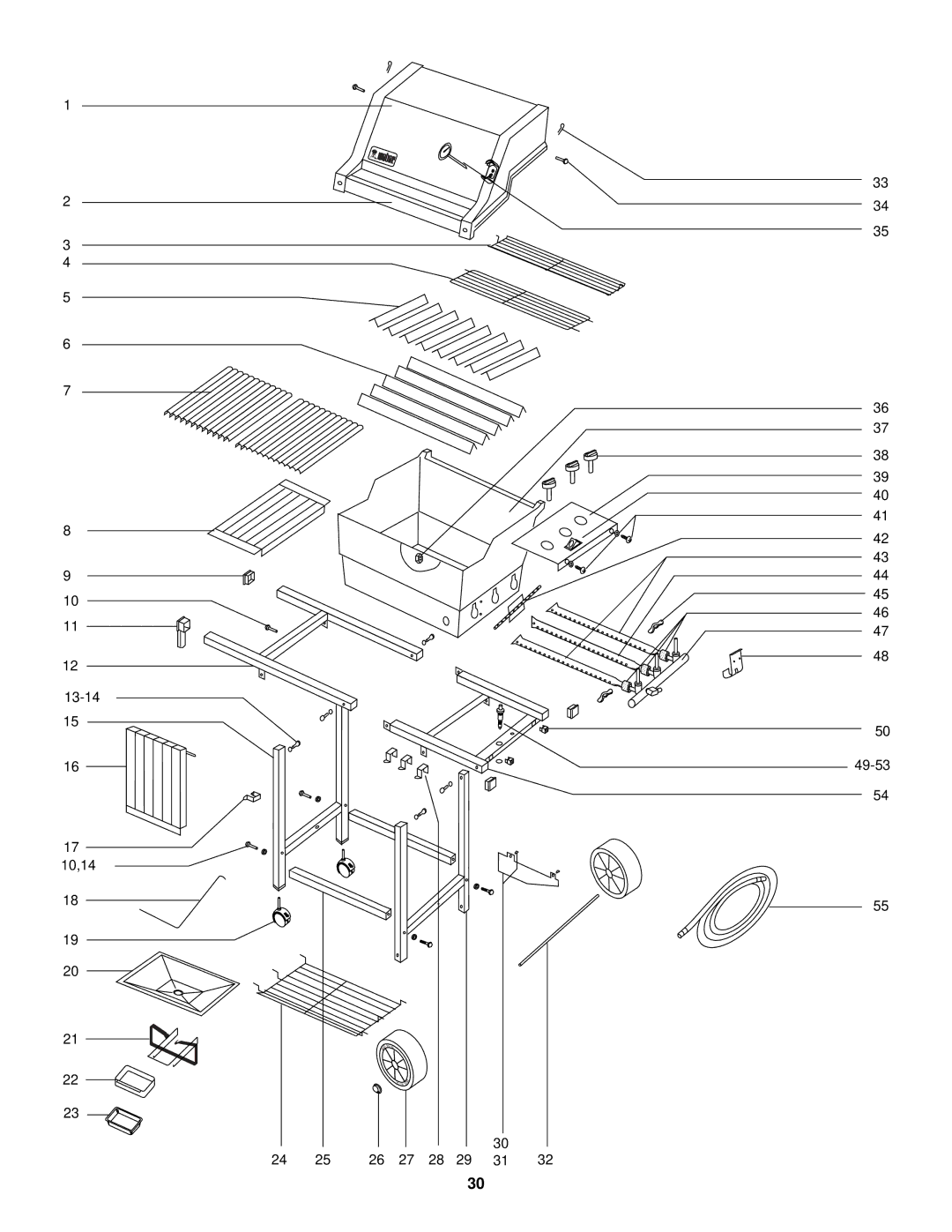 Weber 1000 SERIES owner manual 13-14 10,14 