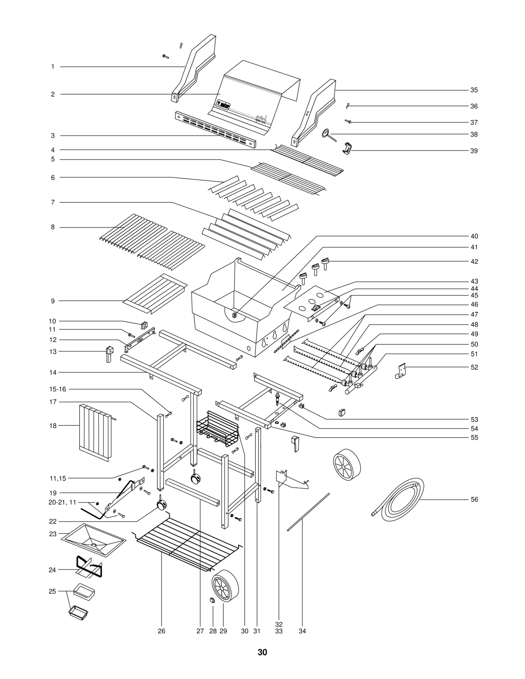 Weber 1200 owner manual 15-16 11,15 20-21 