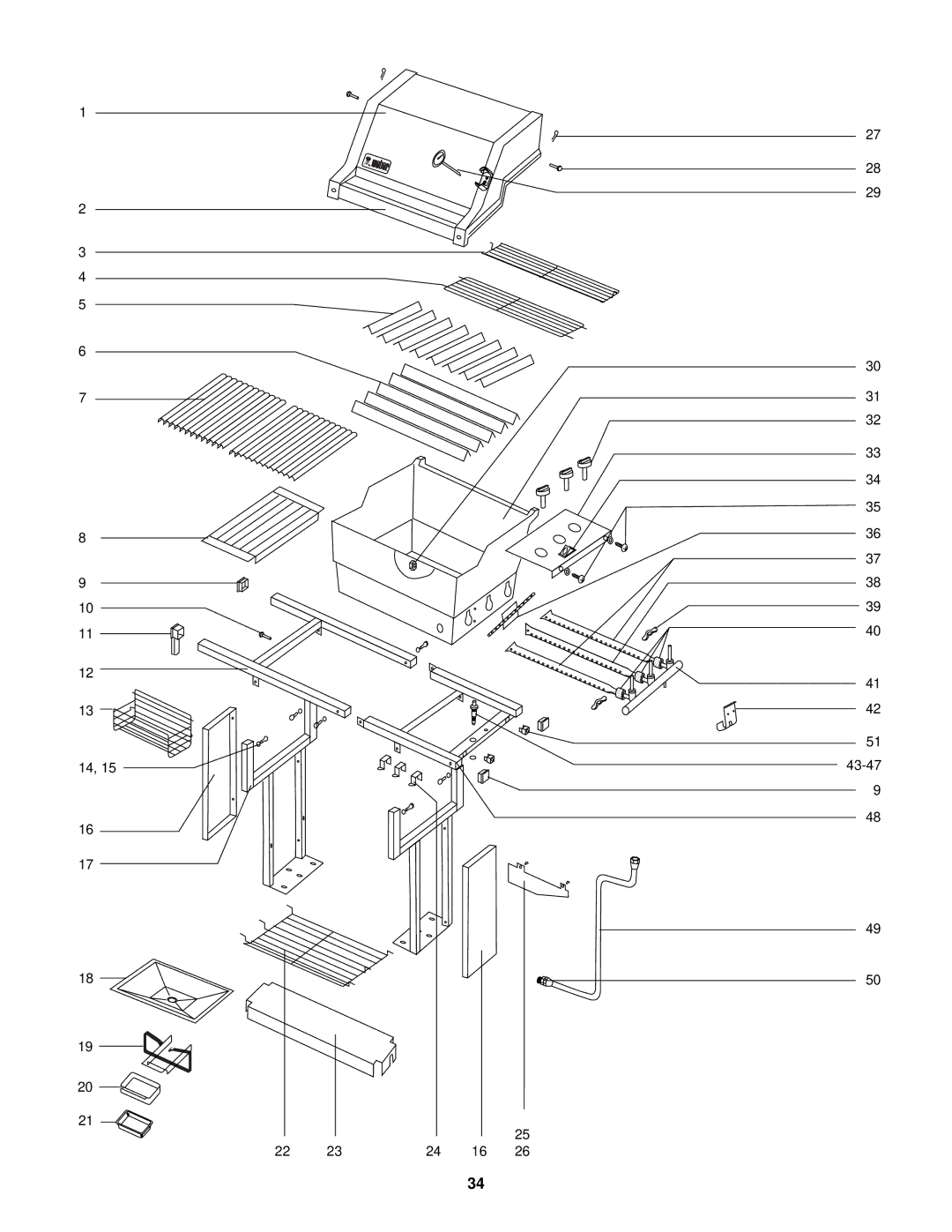 Weber 1500 owner manual 43-47 